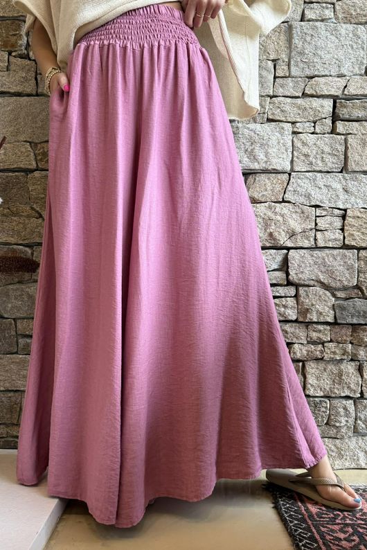 Riviera Palazzo Pant Rose